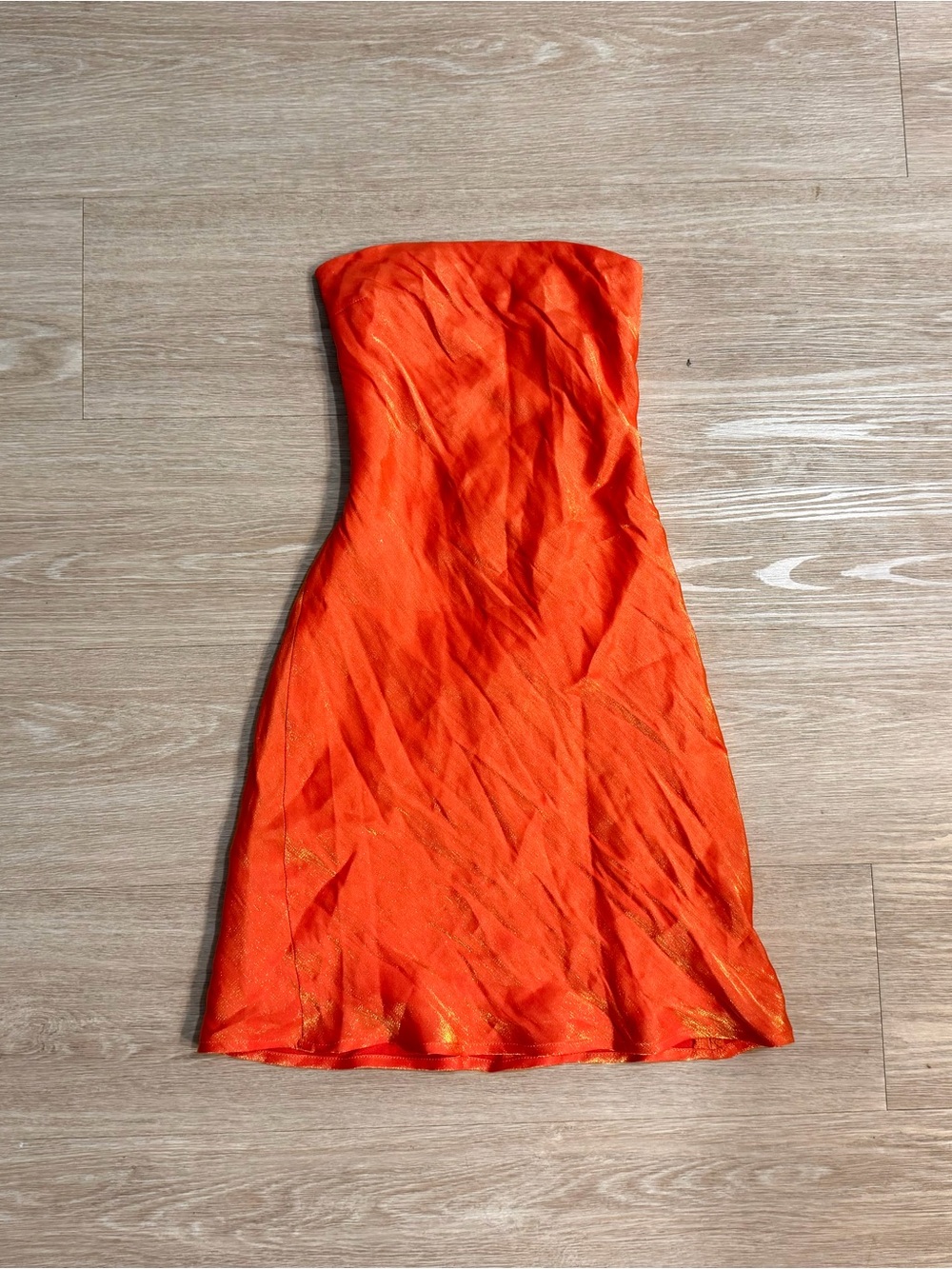 White Fox Strapless Mini Dress